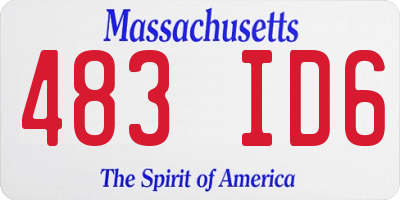 MA license plate 483ID6