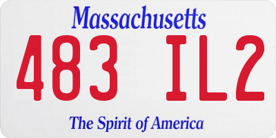 MA license plate 483IL2