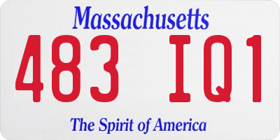 MA license plate 483IQ1