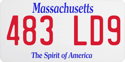 MA license plate 483LD9