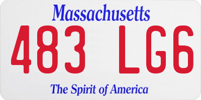 MA license plate 483LG6