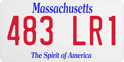 MA license plate 483LR1
