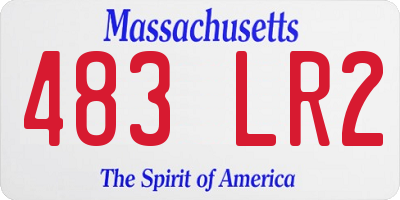 MA license plate 483LR2