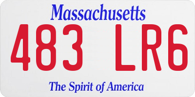MA license plate 483LR6