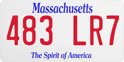 MA license plate 483LR7