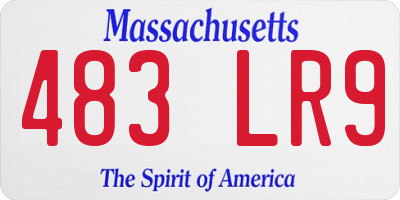 MA license plate 483LR9