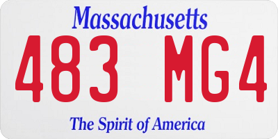 MA license plate 483MG4