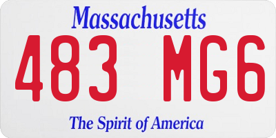 MA license plate 483MG6
