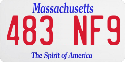 MA license plate 483NF9