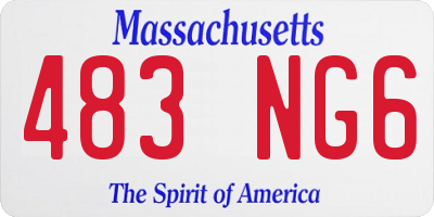 MA license plate 483NG6
