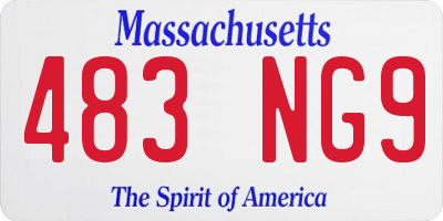 MA license plate 483NG9