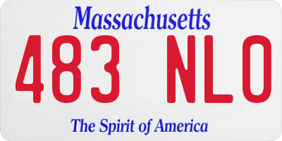 MA license plate 483NL0