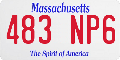 MA license plate 483NP6