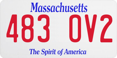 MA license plate 483OV2
