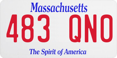 MA license plate 483QN0