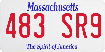 MA license plate 483SR9