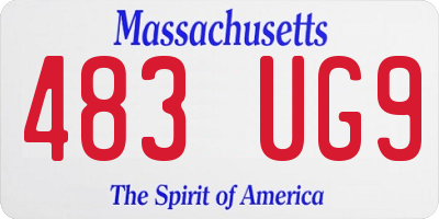 MA license plate 483UG9