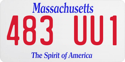 MA license plate 483UU1