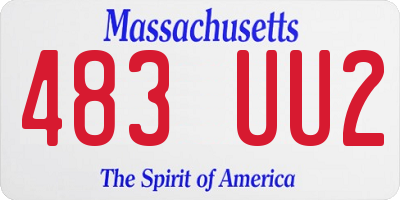 MA license plate 483UU2