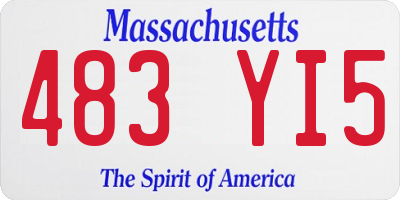 MA license plate 483YI5