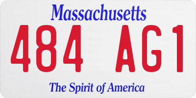 MA license plate 484AG1
