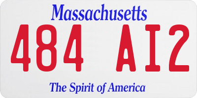 MA license plate 484AI2