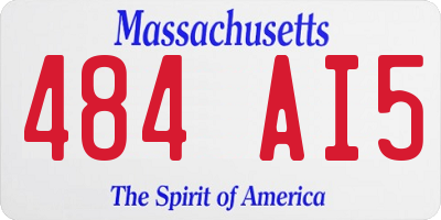 MA license plate 484AI5