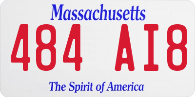 MA license plate 484AI8