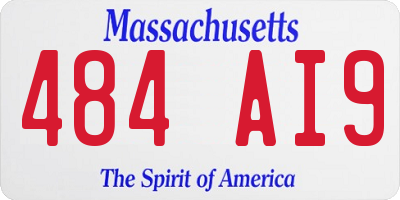 MA license plate 484AI9