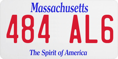 MA license plate 484AL6