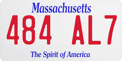 MA license plate 484AL7