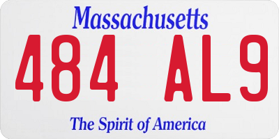 MA license plate 484AL9