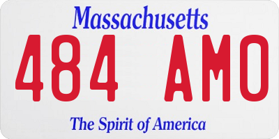 MA license plate 484AM0