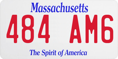 MA license plate 484AM6