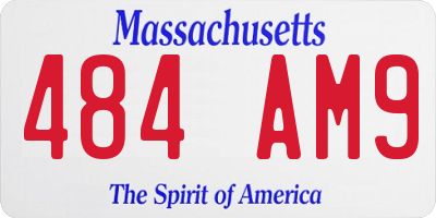 MA license plate 484AM9
