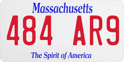 MA license plate 484AR9
