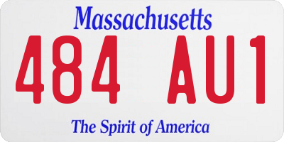 MA license plate 484AU1