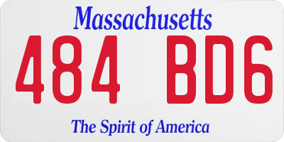 MA license plate 484BD6