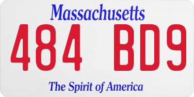MA license plate 484BD9