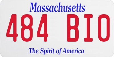MA license plate 484BI0