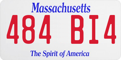 MA license plate 484BI4