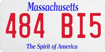 MA license plate 484BI5