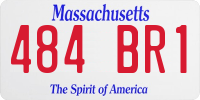 MA license plate 484BR1