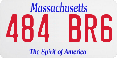 MA license plate 484BR6