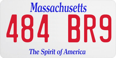 MA license plate 484BR9