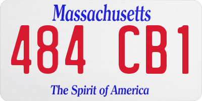 MA license plate 484CB1
