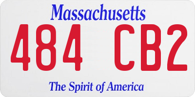 MA license plate 484CB2