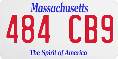 MA license plate 484CB9