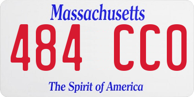 MA license plate 484CC0