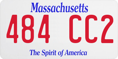 MA license plate 484CC2